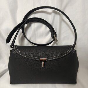 🍬Toteme T Lock Black Leather Bag⚫